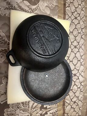 Cast Iron Mini Skillet with Lid - Black